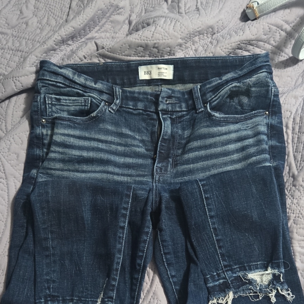 BKE Payton Blue Distressed Women's Jeans